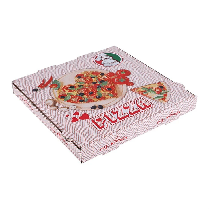 Prilagođena valovita kutija za pizzu Kartonska sklopiva kutija